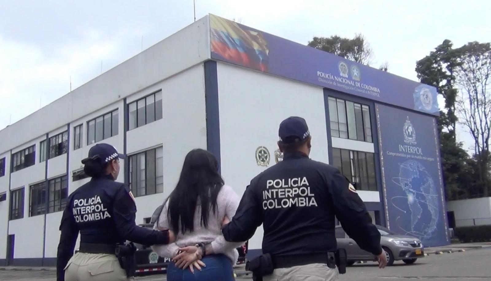 La mujer fue capturada en Bogotá. 