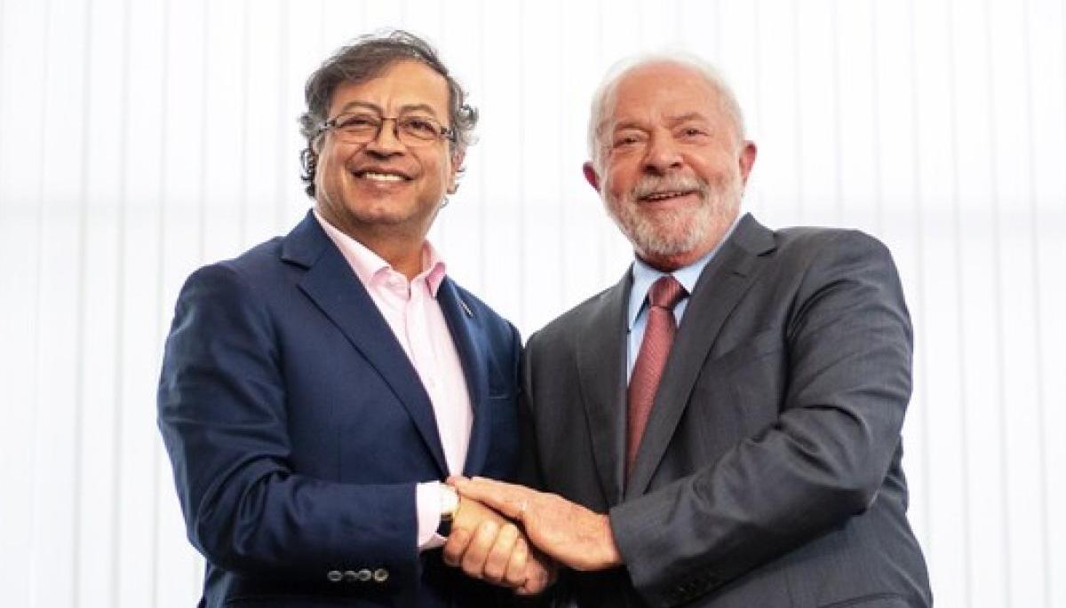 Gustavo Petro y Lula Da Silva.