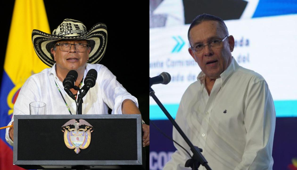 El Presidente Gustavo Petro y el senador Efraín Cepeda.