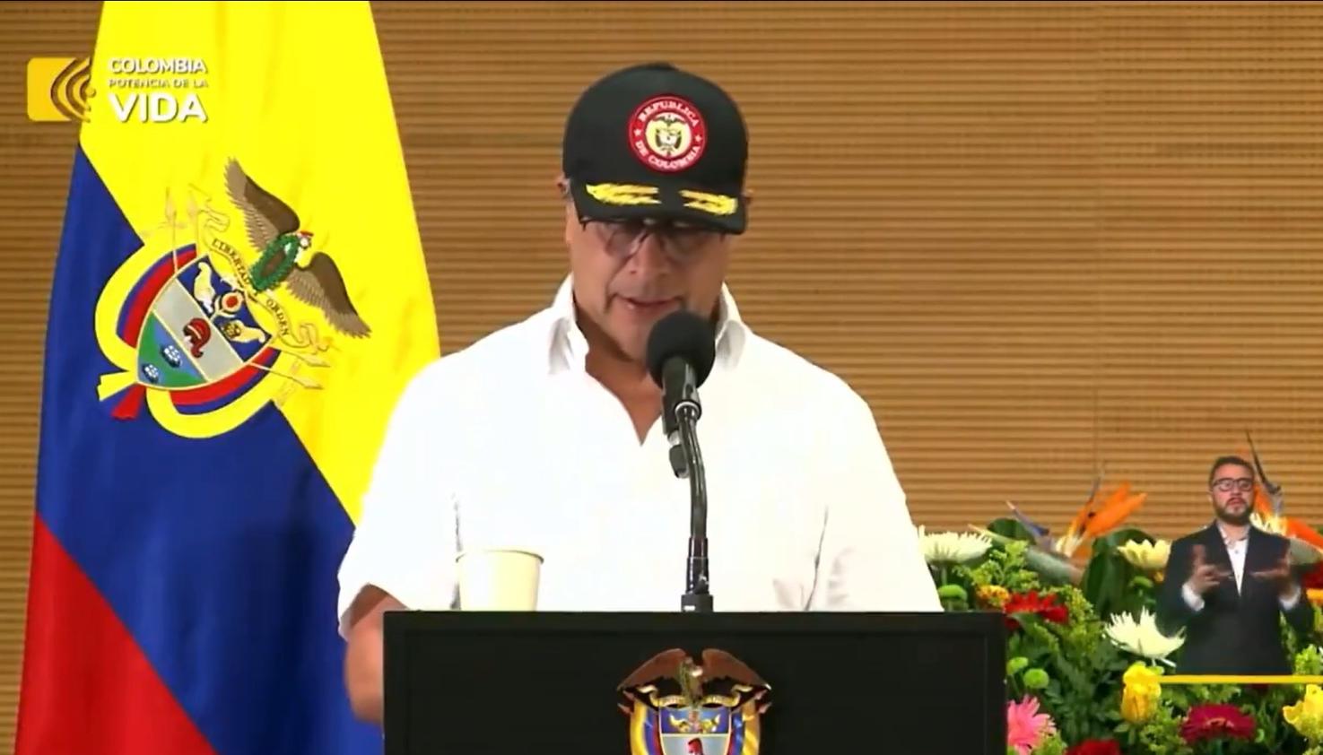 El presidente Petro desde Rosas, Cauca