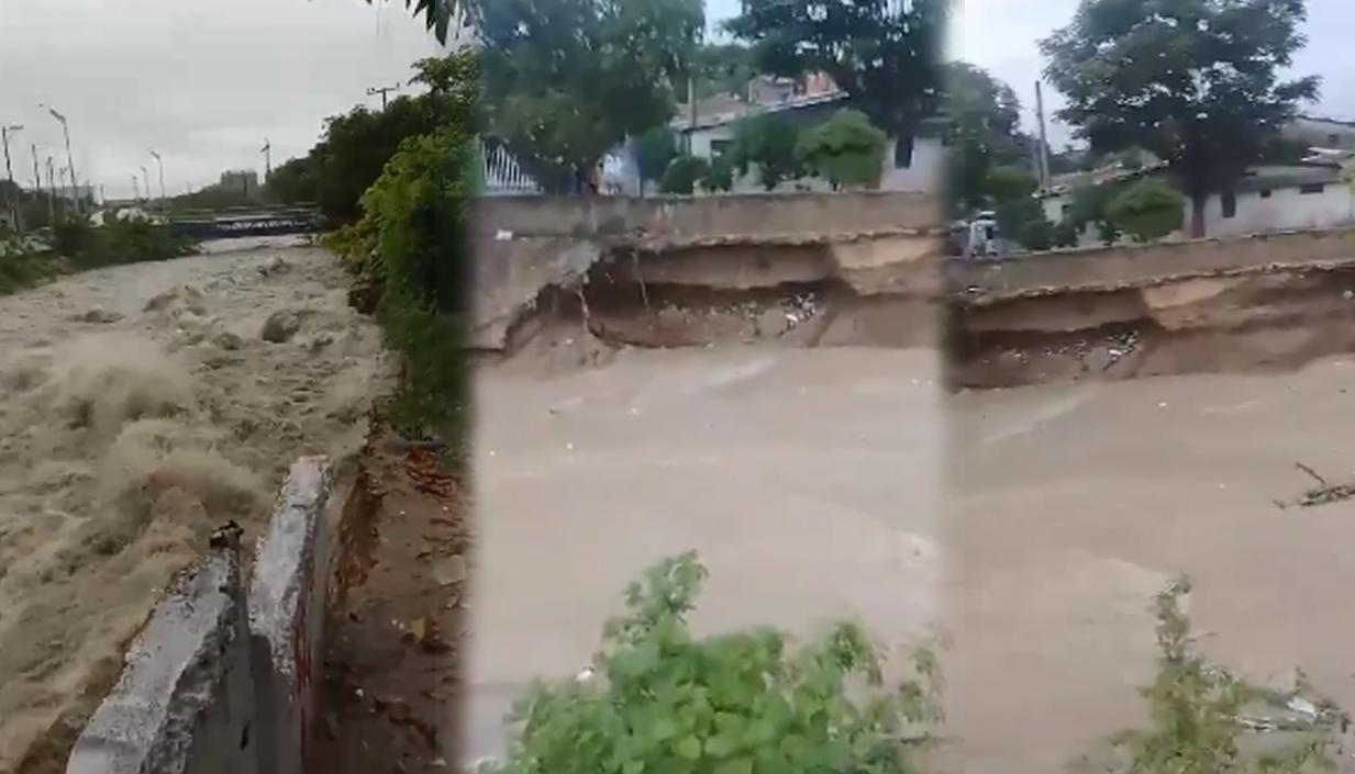 Arroyo destruye canal de 'El Platanal', en Soledad