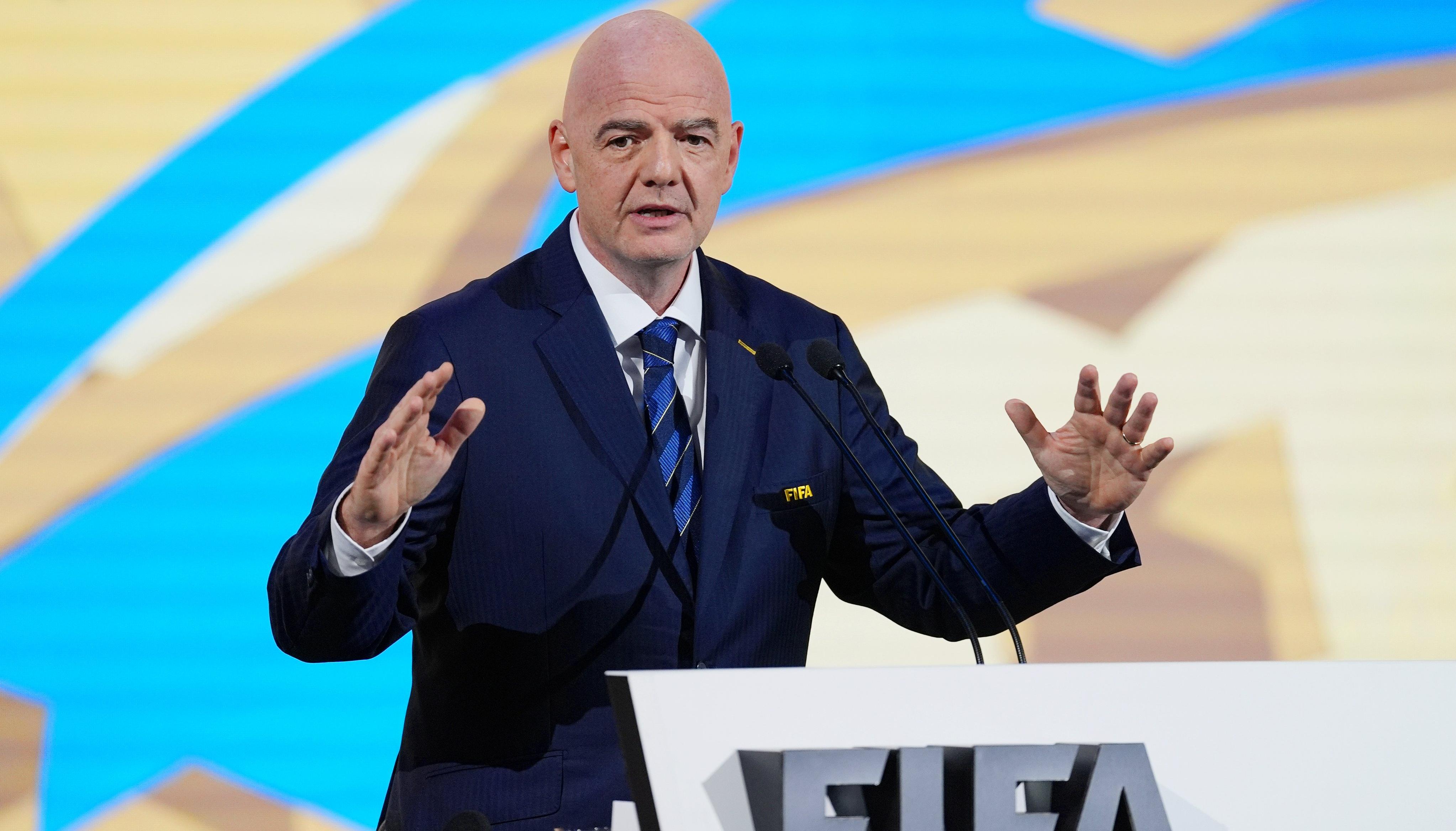 El suizo Gianni Infantino, presidente de la FIFA. 
