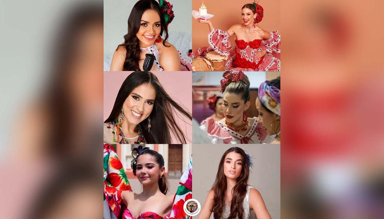 Adjany Kappen, Tatiana Angulo, Gloria Morillo, María Luna Jaramillo, Michelle Senior, Paola Herrera.