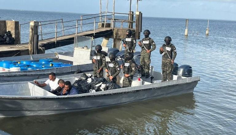 Los capturados por las autoridades en Honduras. 