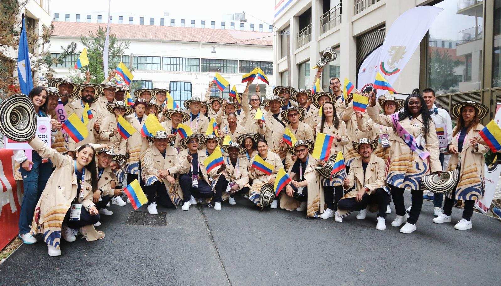 Componentes de la delegación colombiana.