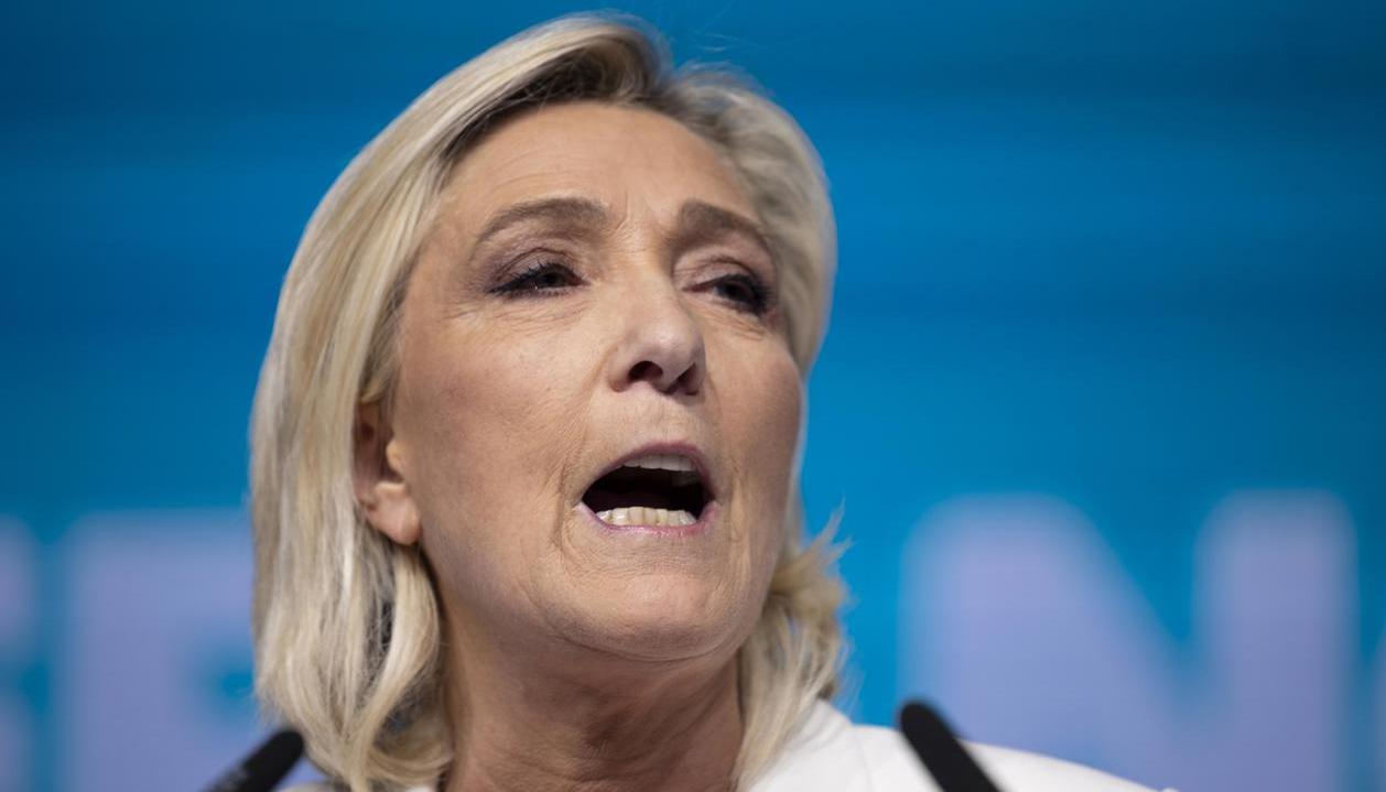 La líder de la extrema derecha francesa, Marine Le Pen.