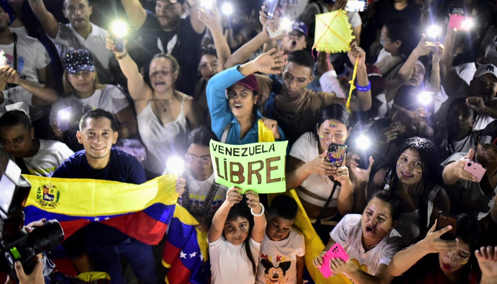 'Velatón' en la Plaza de la Paz.