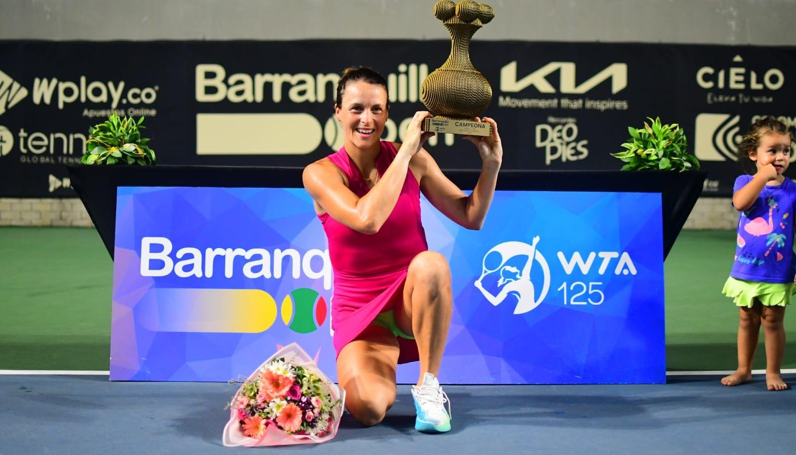 La alemana Tatjana Maria, campeona del torneo de 2023 en la modalidad de sencillos. 