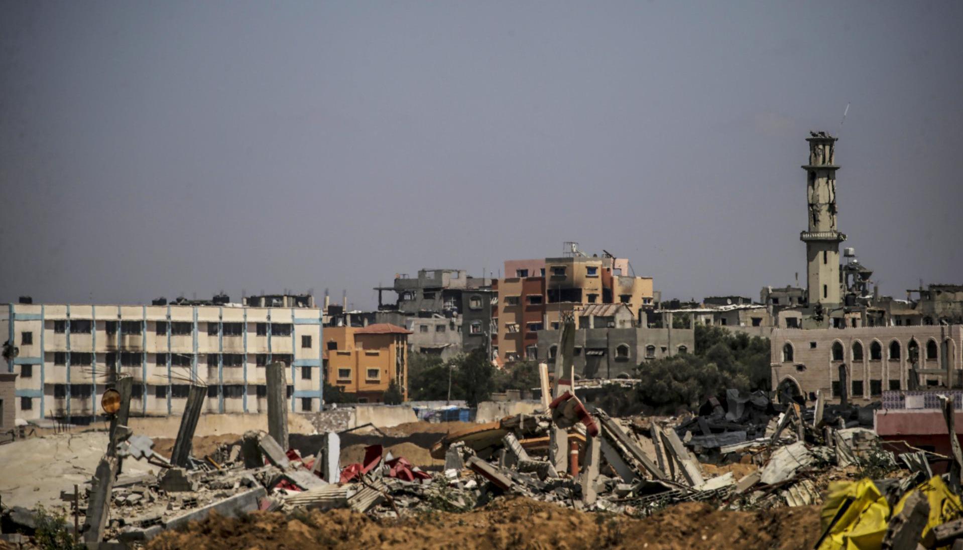 Destrucción causada por los ataques israelíes.