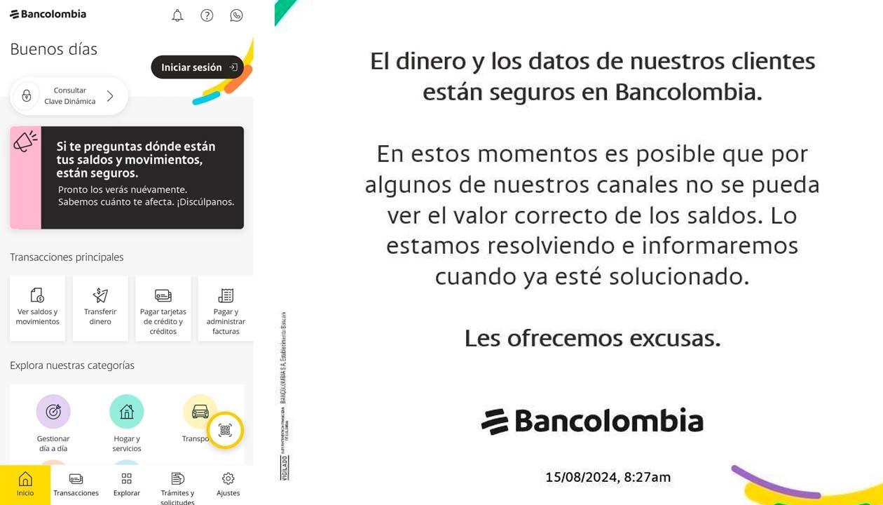 El pronunciamiento del banco.