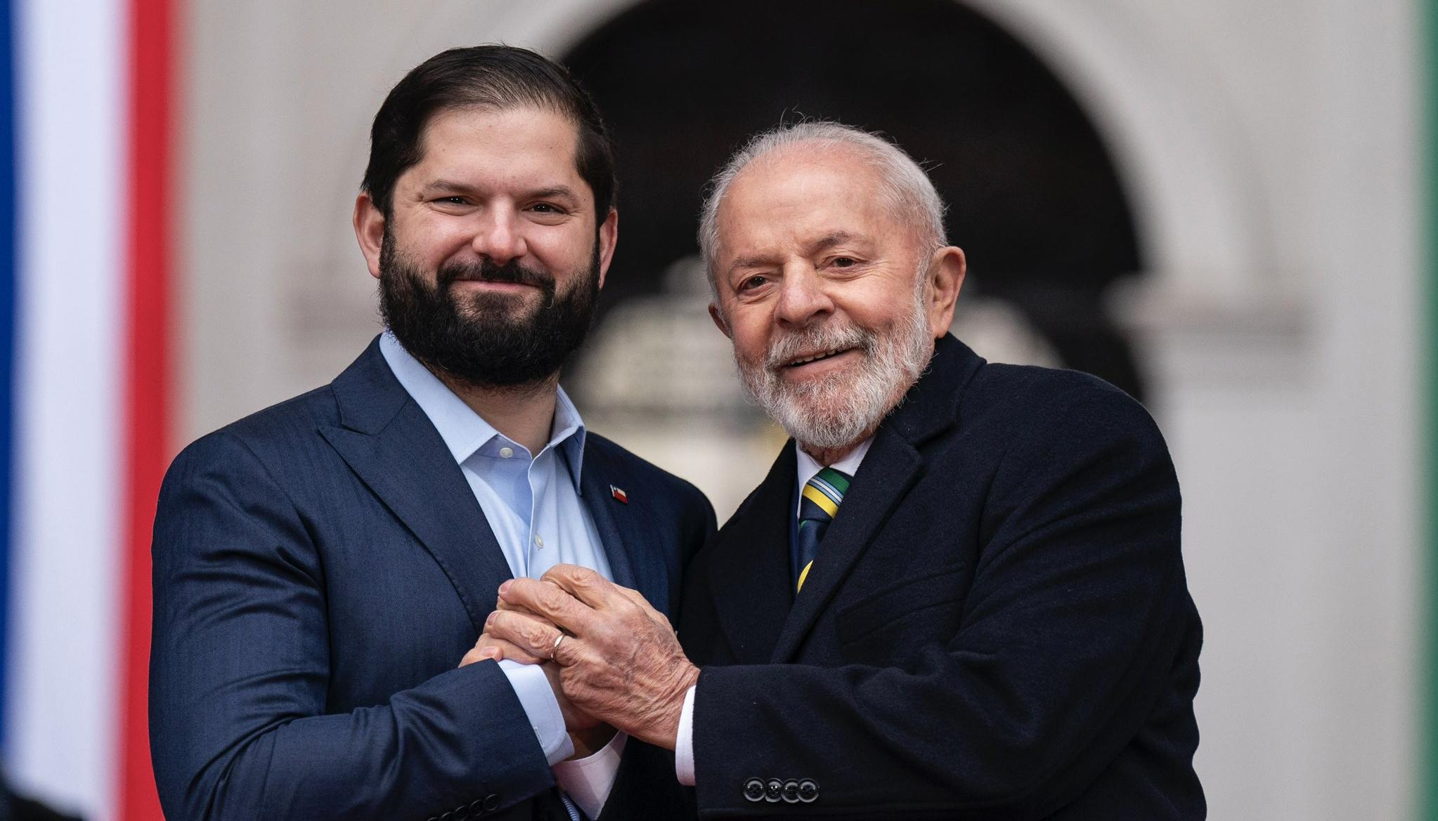 El Presidente de Brasil se reunió con el mandatario chileno, Gabriel Boric.