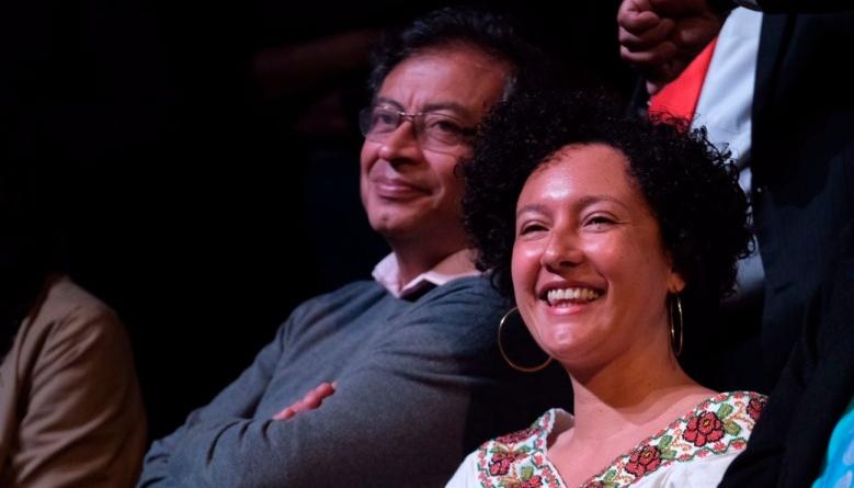 El Presidente Gustavo Petro e Isabel Zuleta.