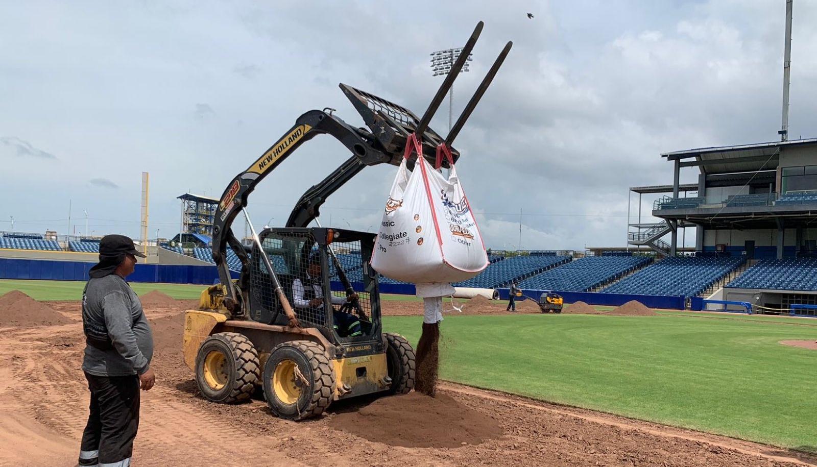 Remodelaciones en el estadio Edgar Rentería. 