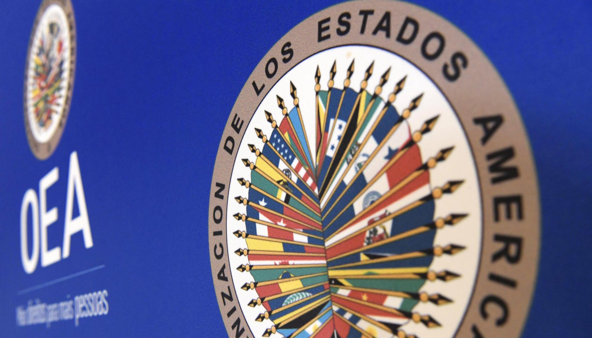 Logo de la OEA.