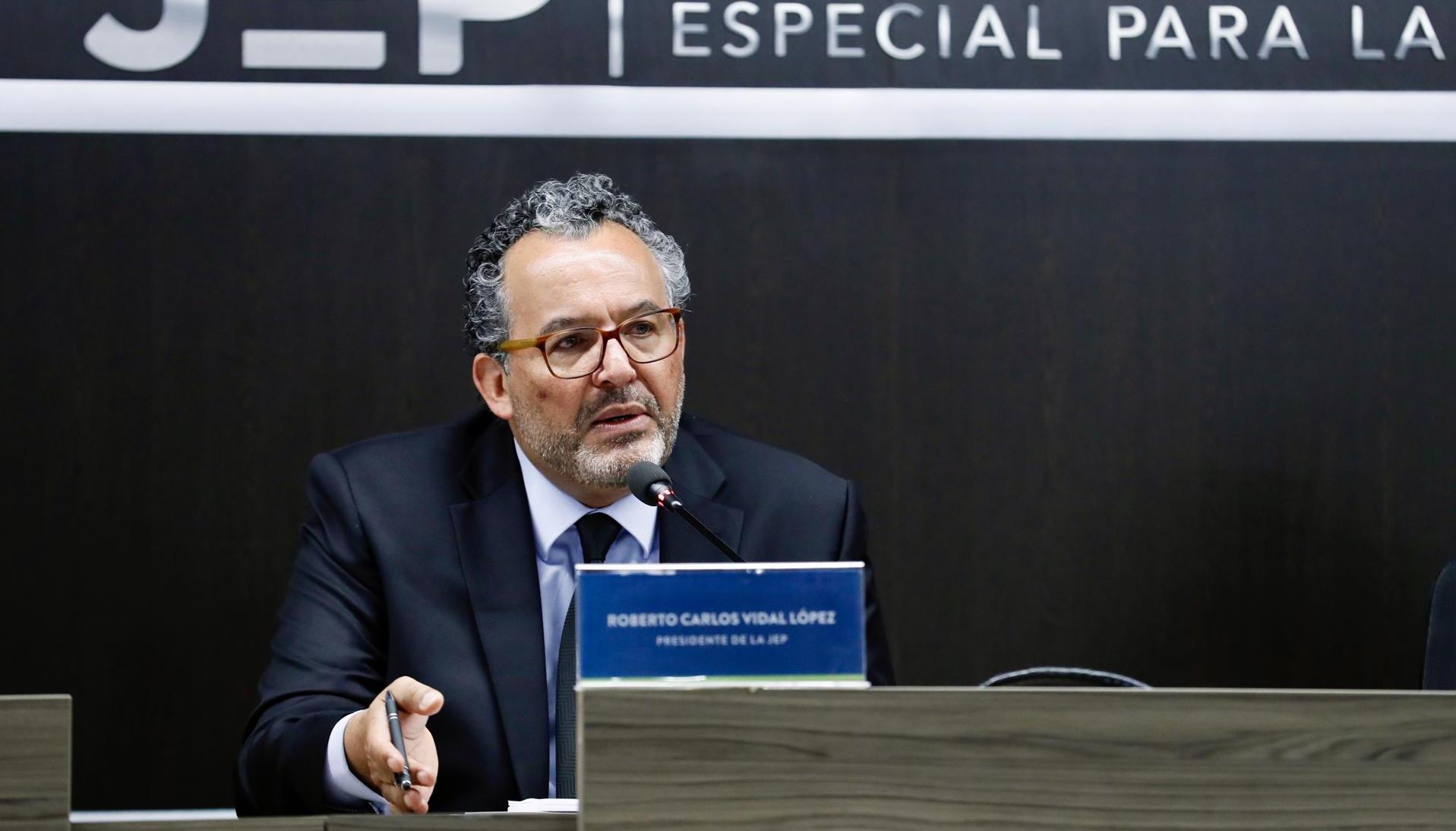 Presidente de la Jurisdicción Especial para la Paz (JEP), Roberto Vidal.