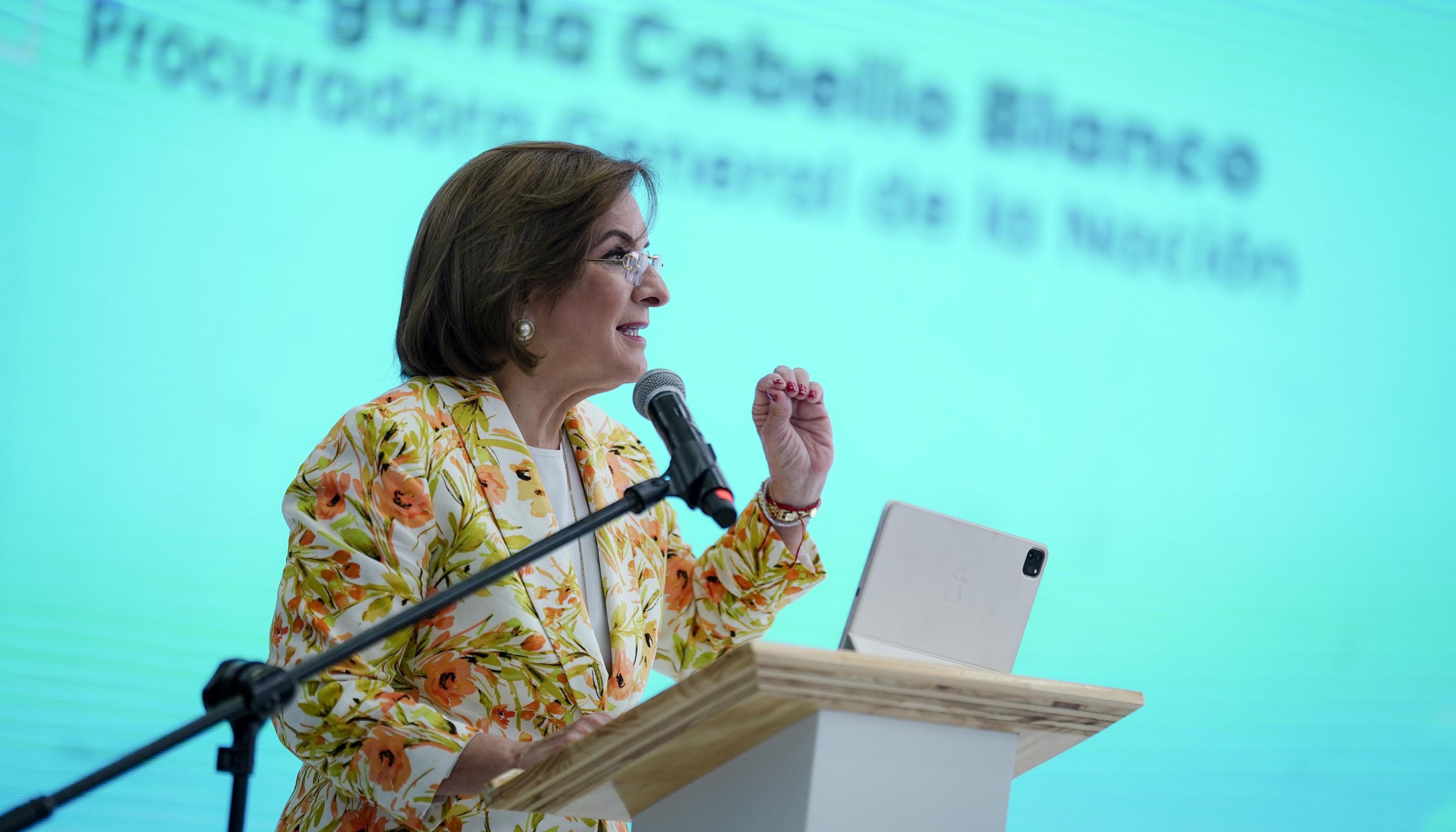 La Procuradora General de la Nación, Margarita Cabello.