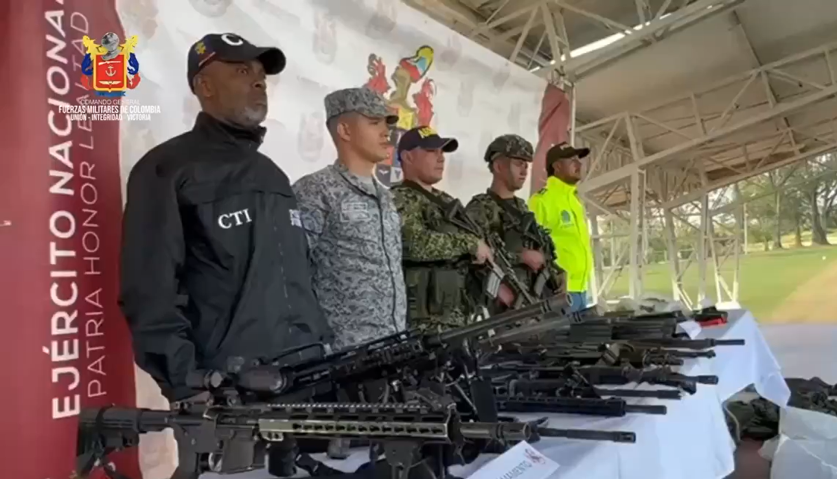 Fuerzas Militares de Colombia tras el operativo. 