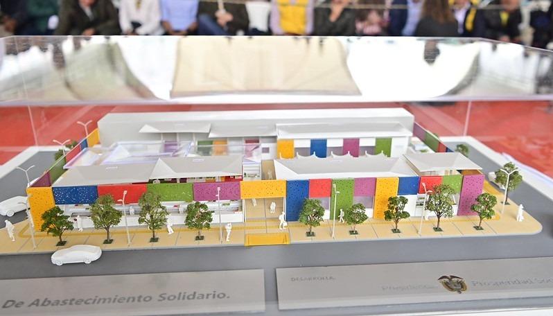 Maqueta de un Puntos de Abastecimiento Solidario.