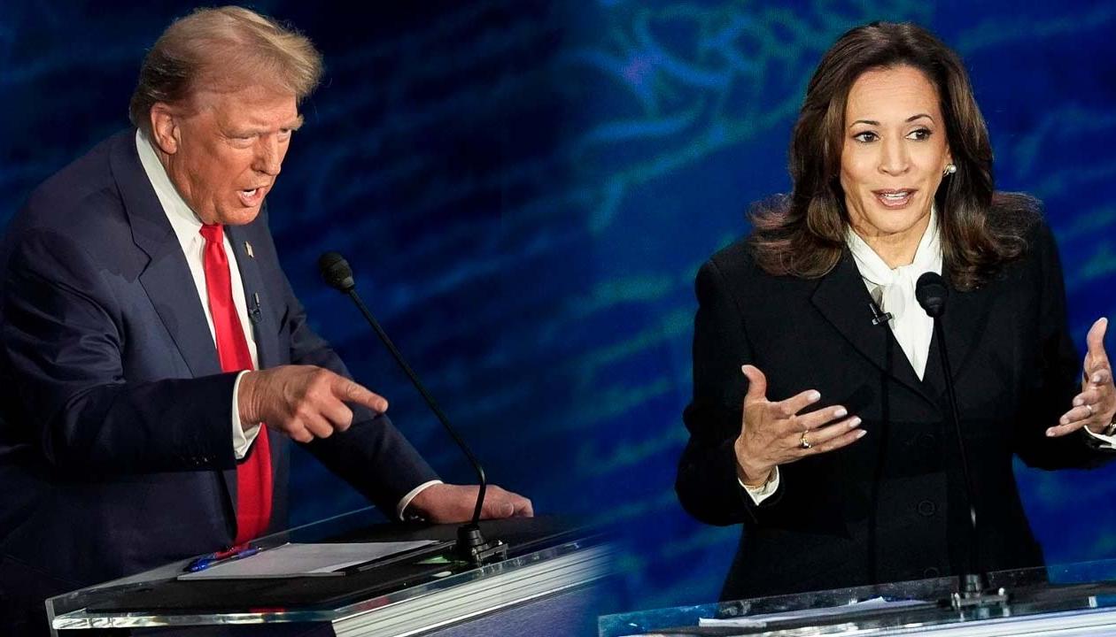 Donald Trump y Kamala Harris. 