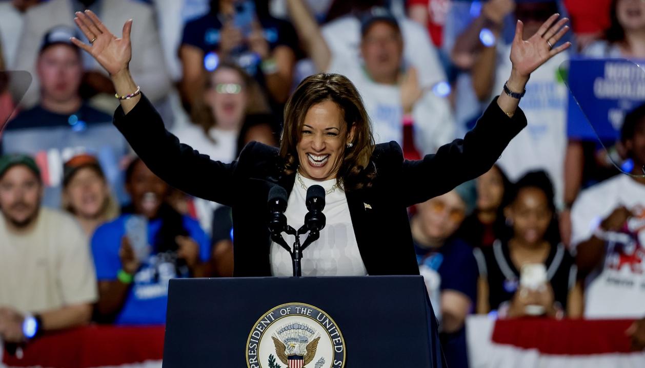 Kamala Harris, candidata presidencial por el partido demócrata.