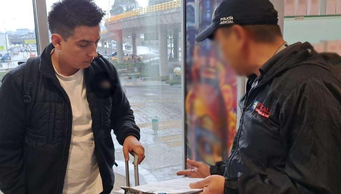 El ciudadano mexicano fue capturado en el aeropuerto El Dorado.