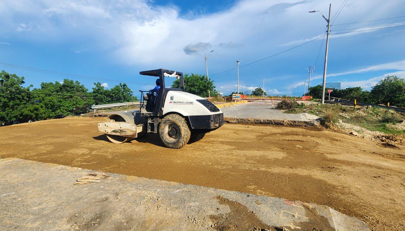 Los trabajos en el puente.