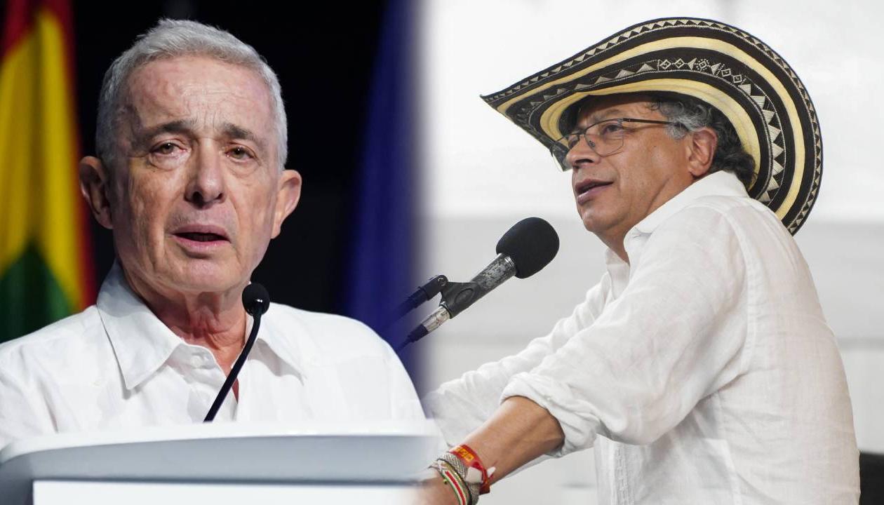 Álvaro Uribe y Gustavo Petro.