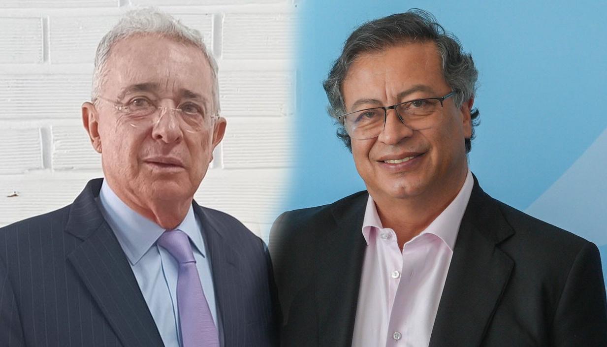 Álvaro Uribe Vélez y Gustavo Petro.