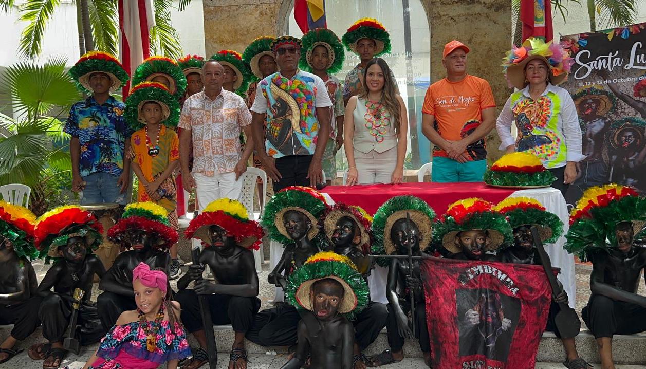 Lanzamiento del la versión número 23 del Festival Nacional Son de Negro de Santa Lucía en la Gobernación del Atlántico. 