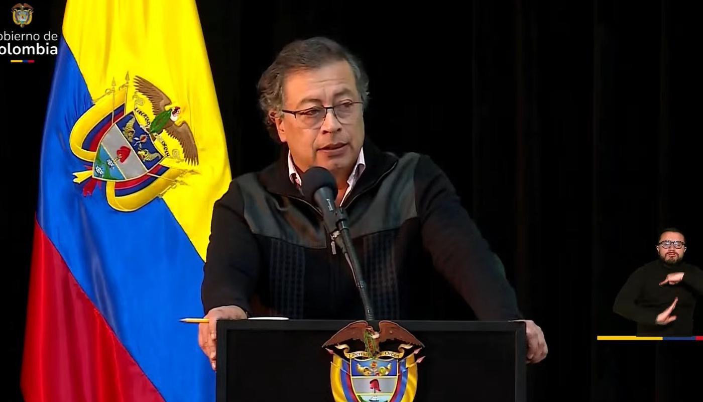 El Presidente Gustavo Petro desde Antioquia.