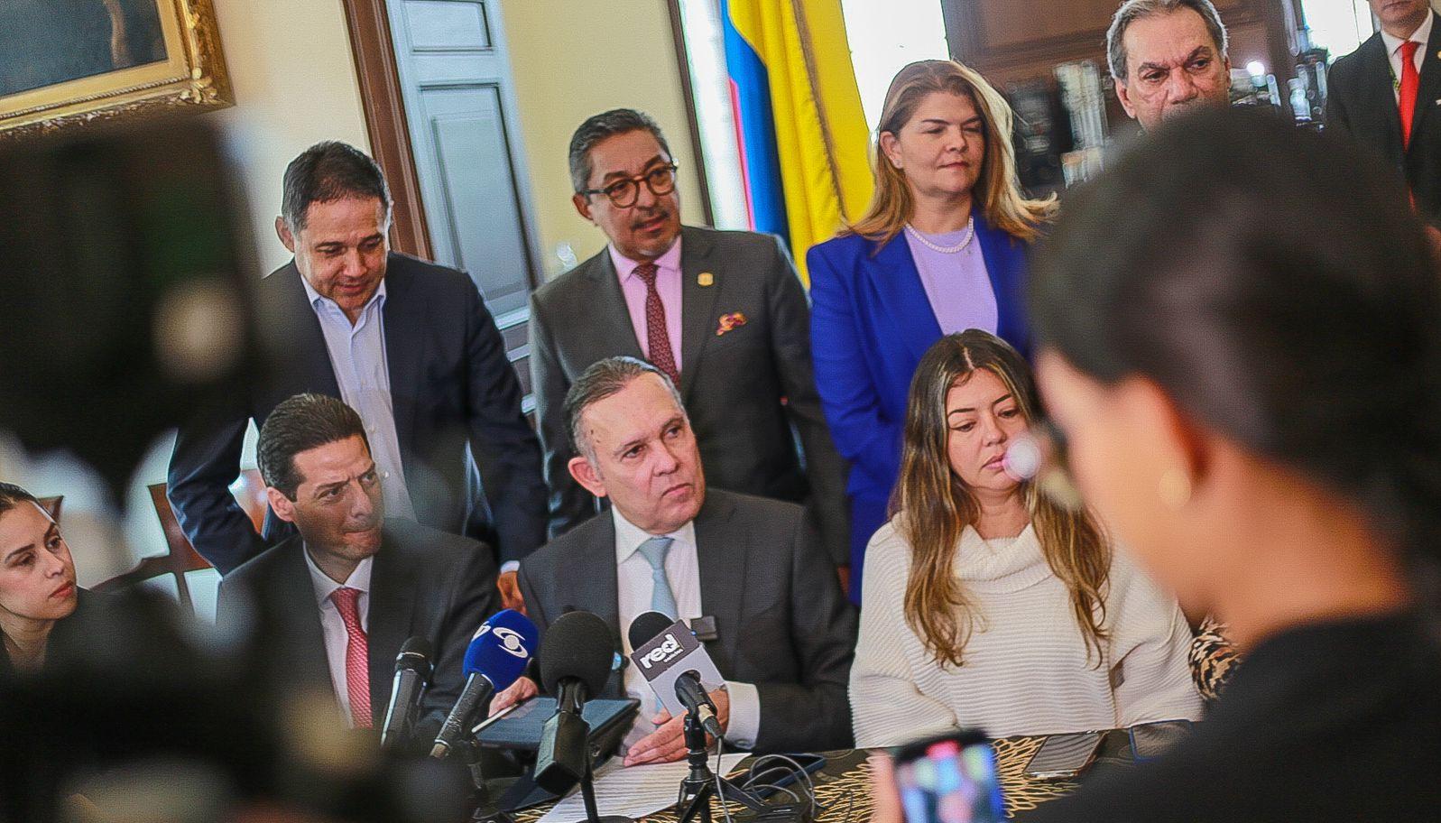 Efraín Cepeda, presidente del Congreso, durante las declaraciones sobre valorización.