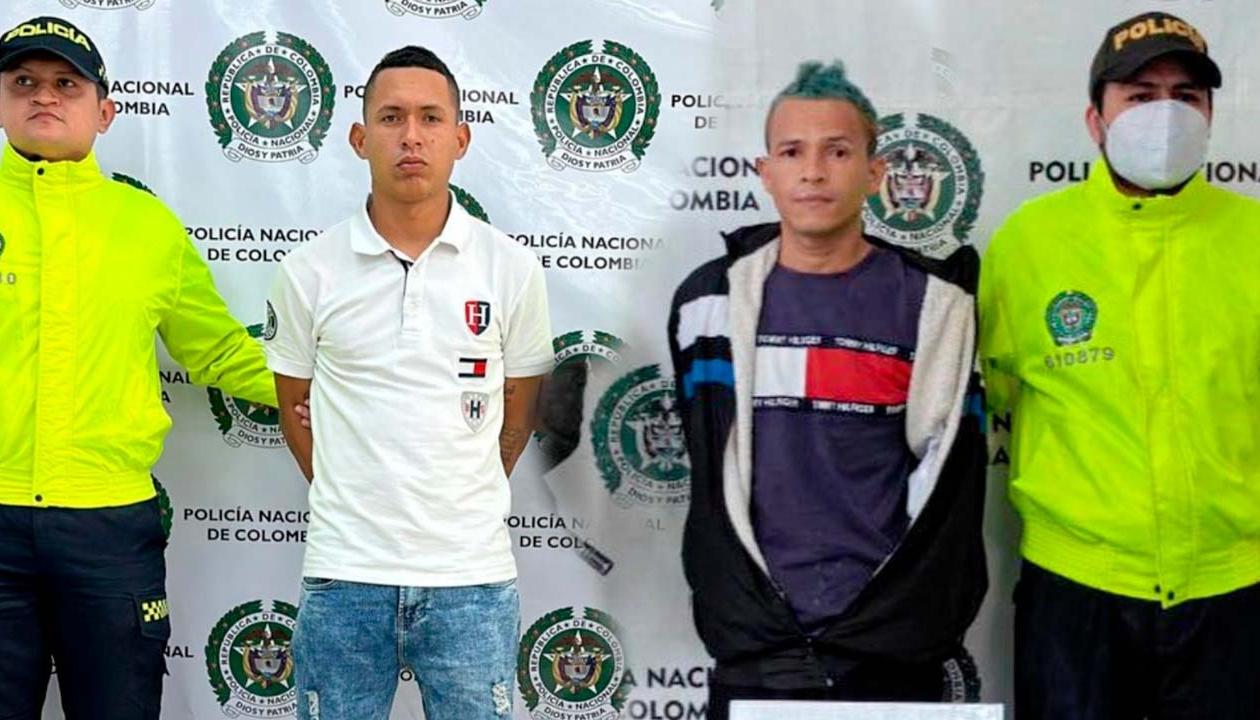 Los dos capturados por la Policía por la masacre en el barrio El Santuario. 