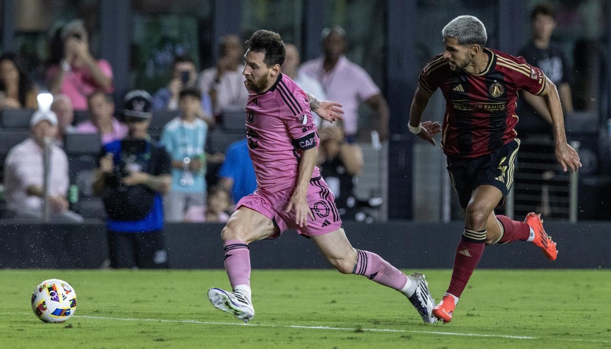 Lionel Messi durante el partido contra el Atlanta United.