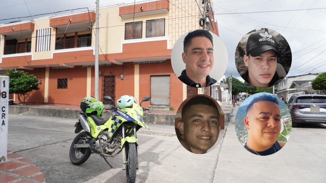 Andrés Felipe Berdugo De La Cruz, Edwin Horacio Pérez Plata y Felipe Andrés De Las Salas y Víctor Danilo Olivera Martínez.