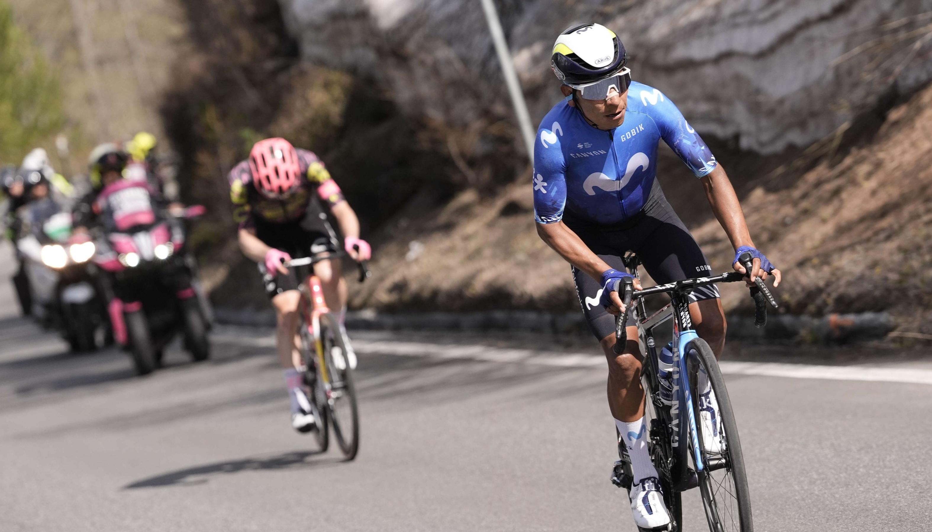 Nairo Quintana corrió en la última temporada para el Movistar.