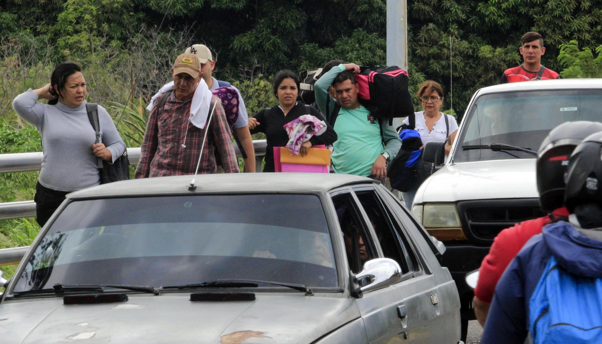 Migrantes venezolanos.