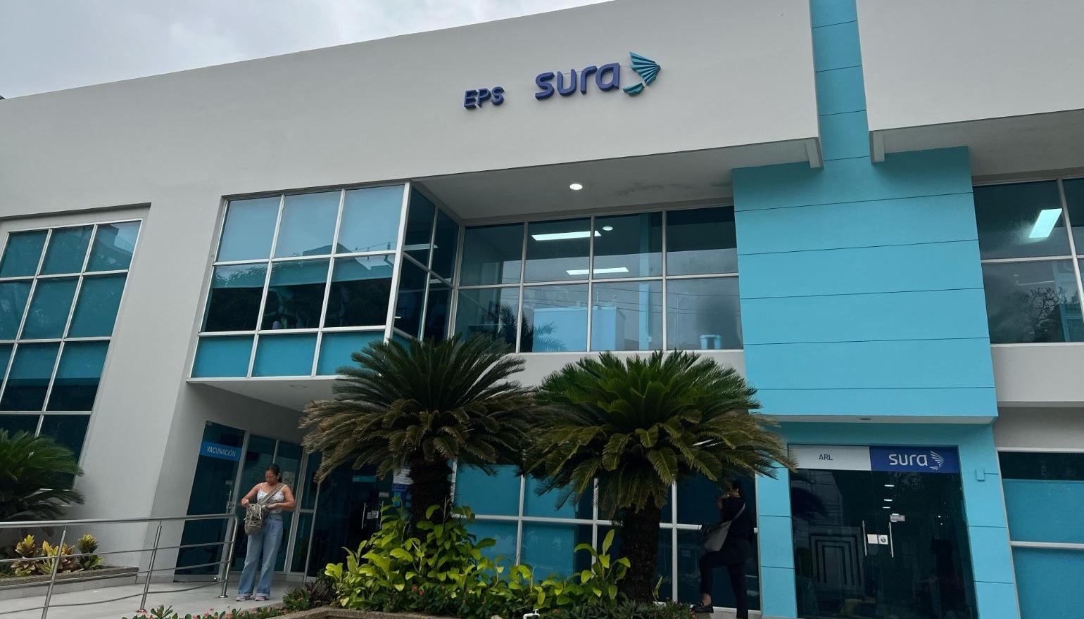 Una sede de la EPS Sura en Barranquilla. 