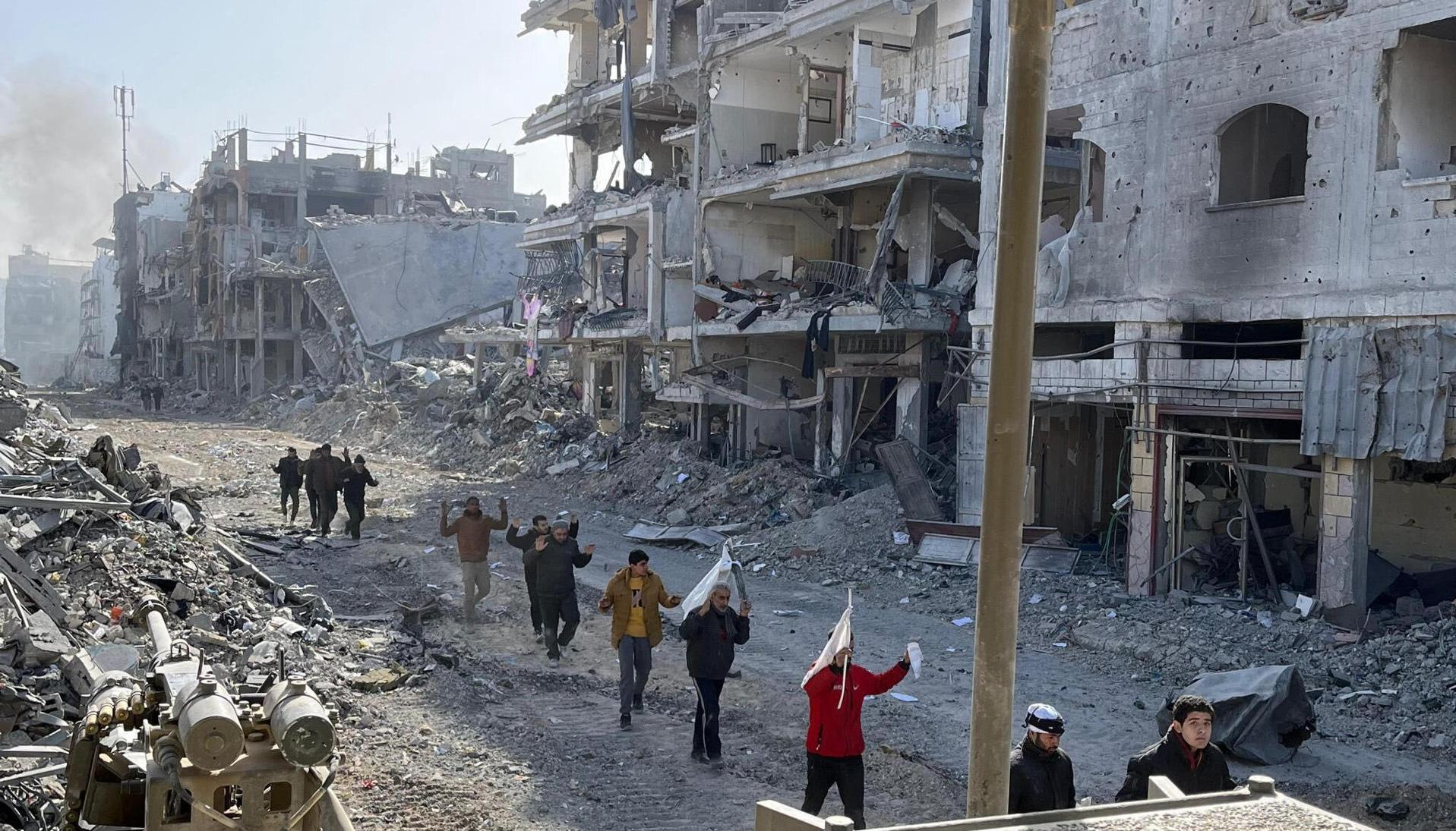 Vista del exterior del hospital Kamal Adwan de Beit Lahia, en el norte de la Franja de Gaza. 