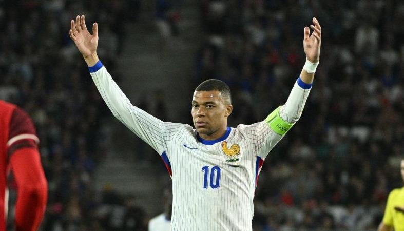 Kylian Mbappé en la Eurocopa 2024.