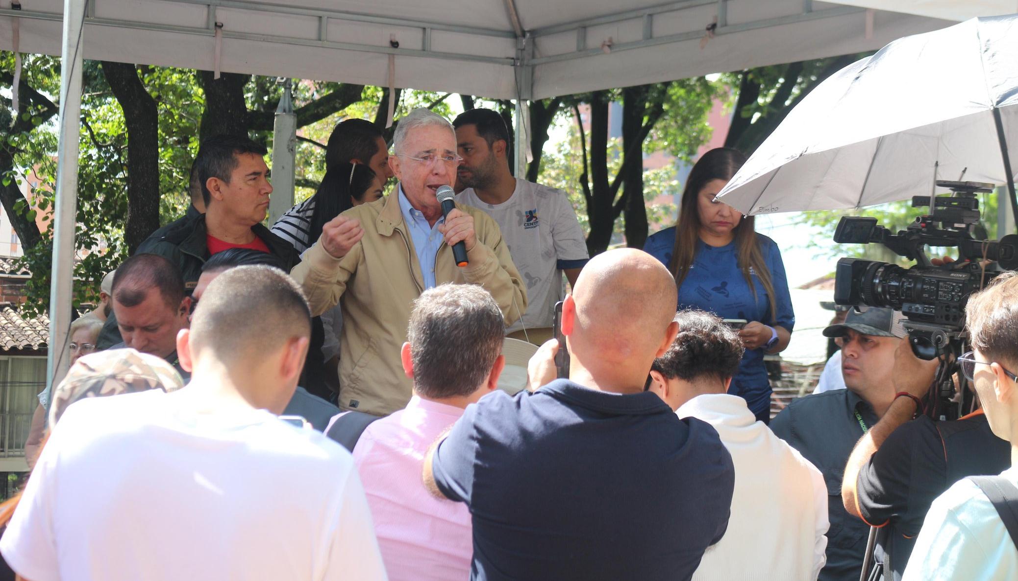 El expresidente Álvaro Uribe Vélez.