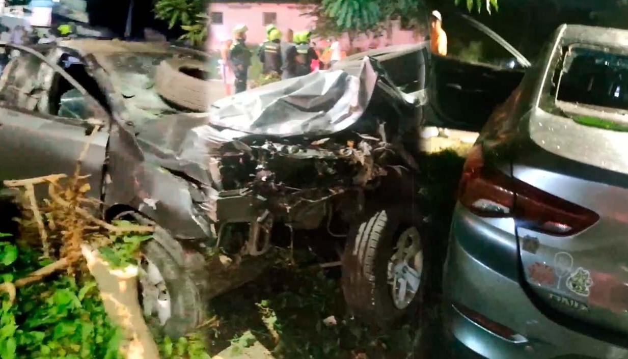 El siniestro vial ocurrió en la madrugada de este domingo 1 de diciembre.