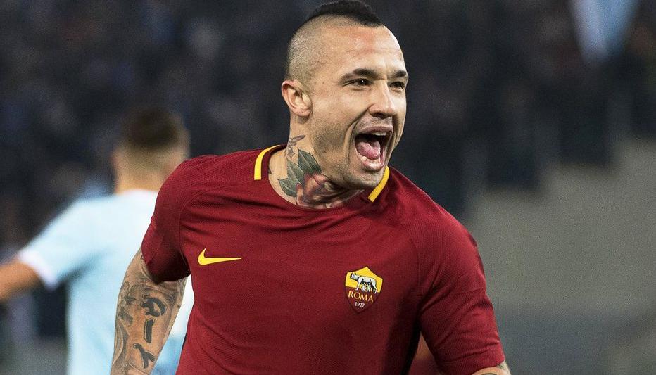 Radja Nainggolan cuando jugaba en la Roma.