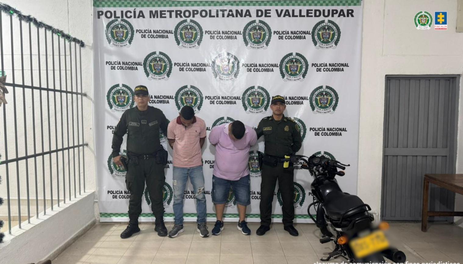 Los dos hombres fueron capturados por la Policía. 