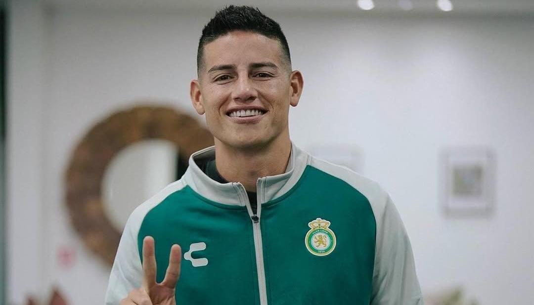 James Rodríguez con la indumentaria del Club León.