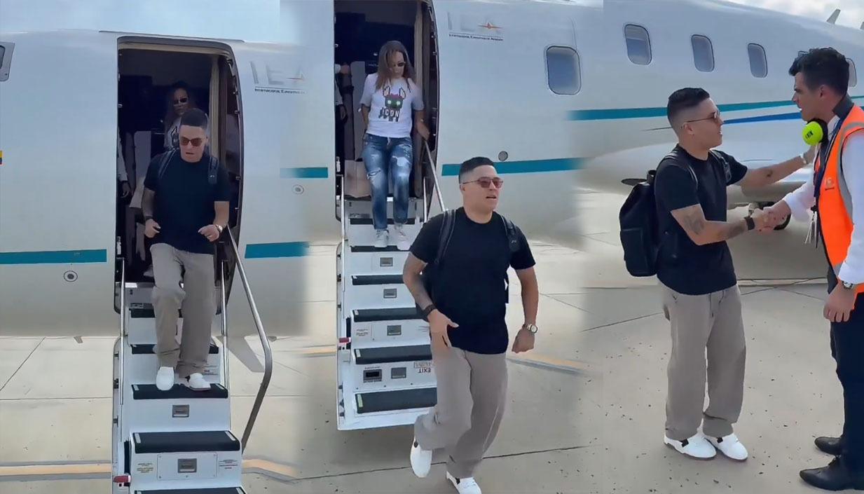 Juan Fernando Quintero en su llegada a Cali.