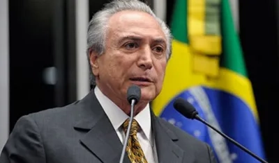 El presidente brasileño, Michel Temer.