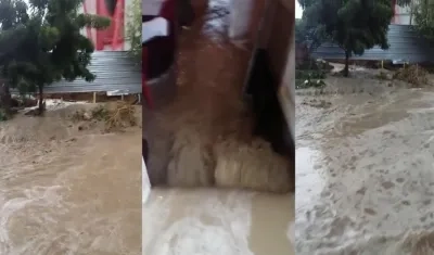 Imágenes de la inundación en La Playa.