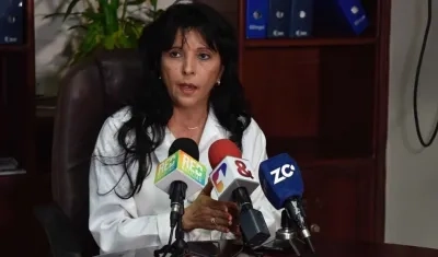 Rocío Gamarra, gerente del Hospital Cari.