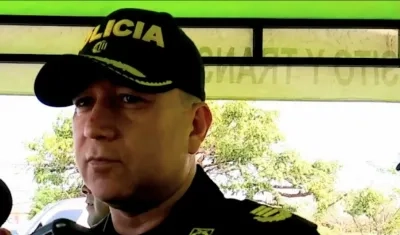 Coronel Mauricio Pérez, subcomandante de la Policía Metropolitana de Barranquilla.