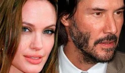 Los actores Angelina Jolie y Keanu Reeves.